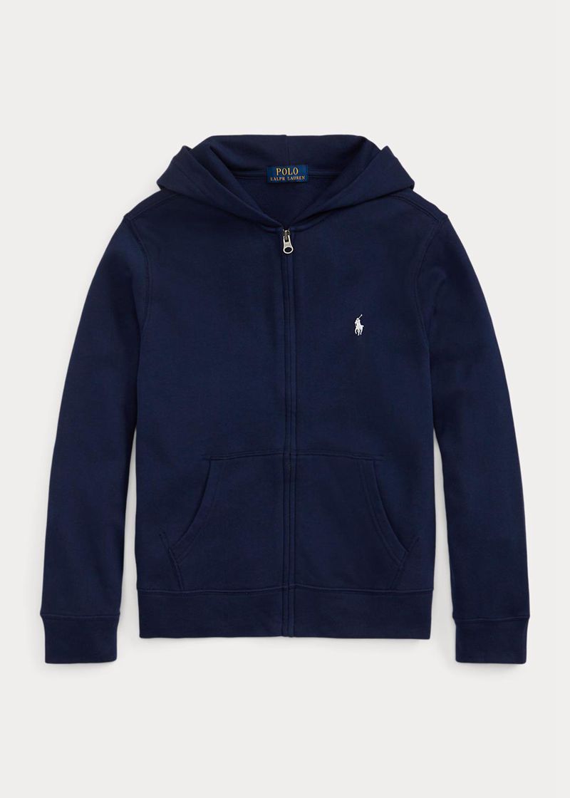 ラルフ ローレン パーカー ボーイ ネイビー 6-14 年 Spa Terry Full-zip XYSER7394